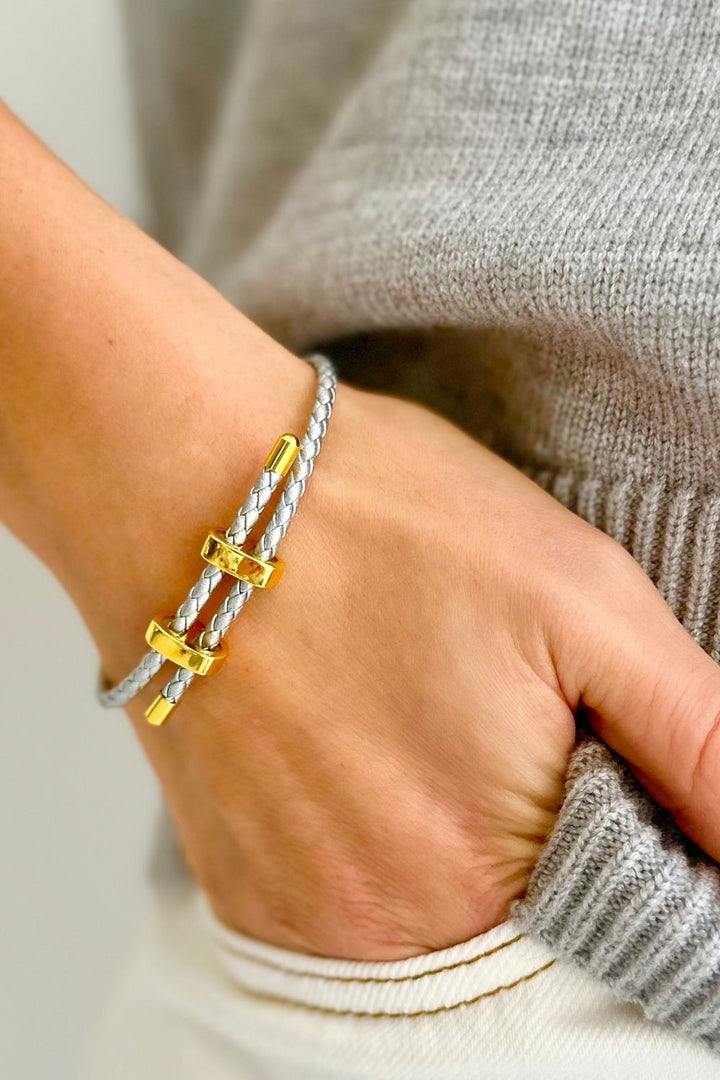 SILVER ROPE BRACELET