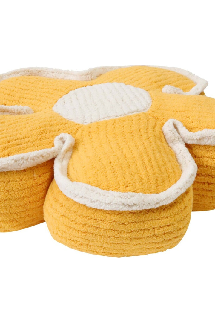 Flower Cushion Yellow
