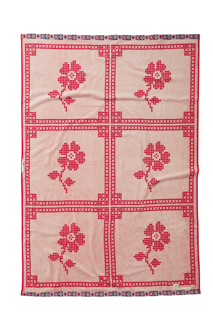 Bonny Bath Sheet - Poppy