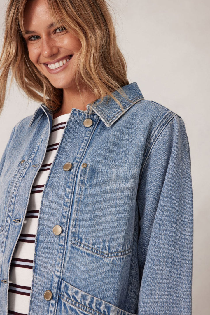 Ava Jacket - Vintage Blue
