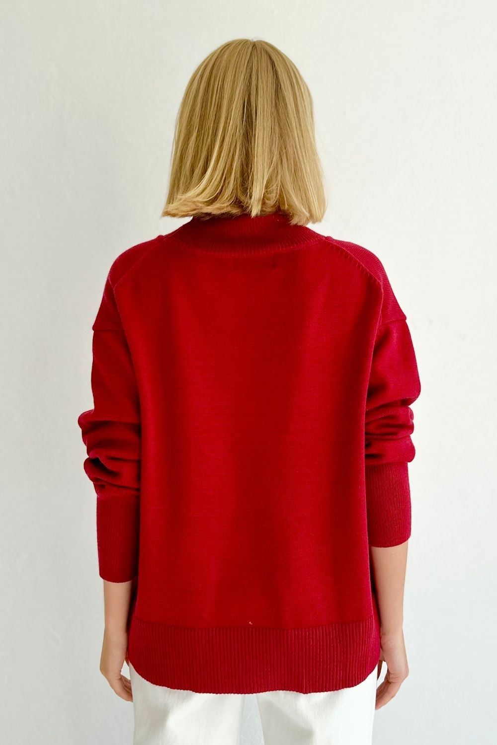 Coco Roll Neck - Burgundy
