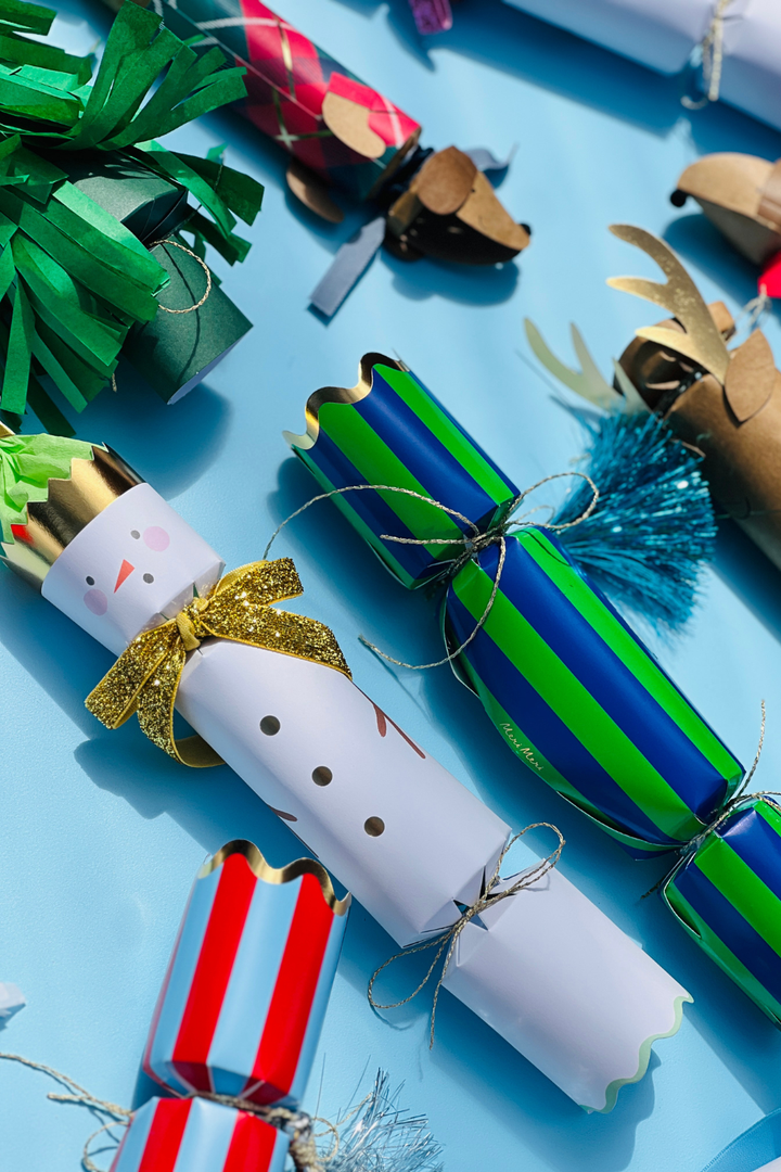 Striped Tinsel Tassel Crackers