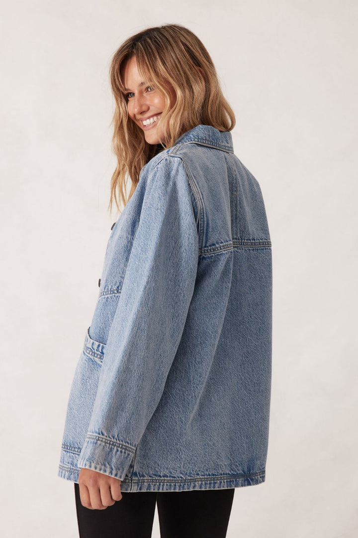 Ava Jacket - Vintage Blue