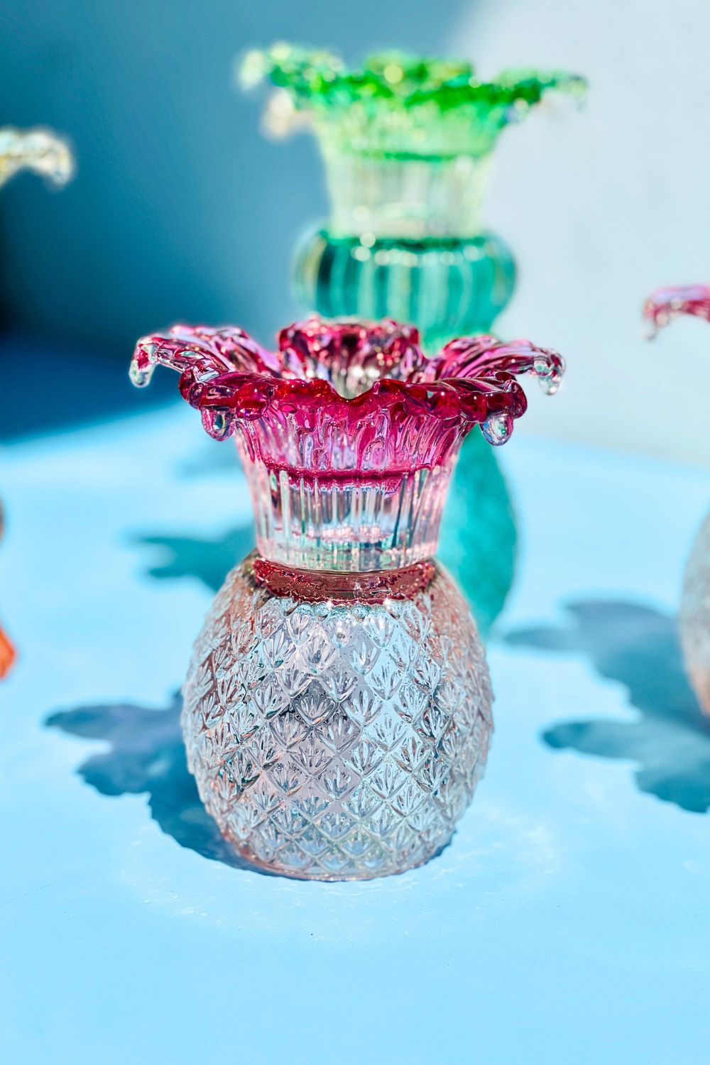 Pink Pineapple  Stick Holder