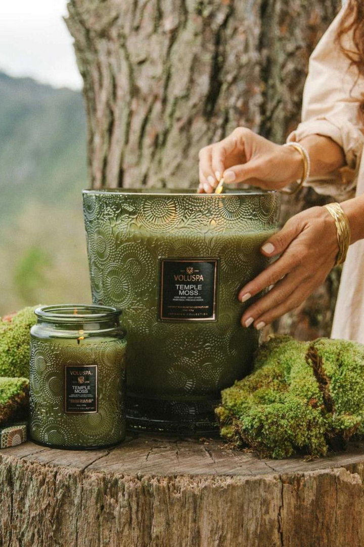 VOLUSPA Temple Moss 250hr Hearth Candle