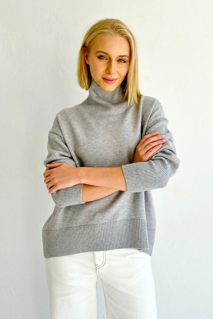 Coco Roll Neck - Grey