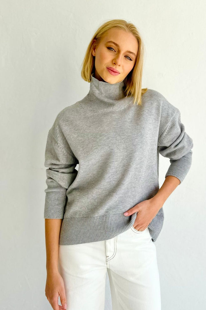 Coco Roll Neck - Grey
