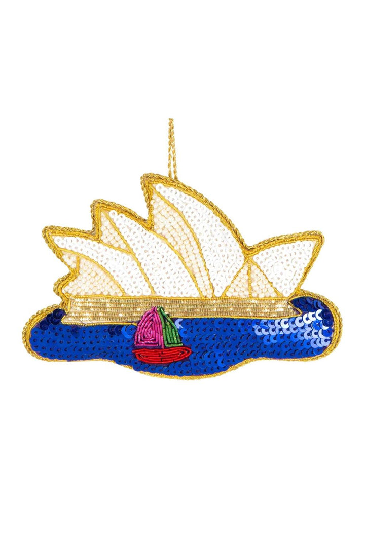 Sequin Sydney Opera House Hanging Christmas Decoration