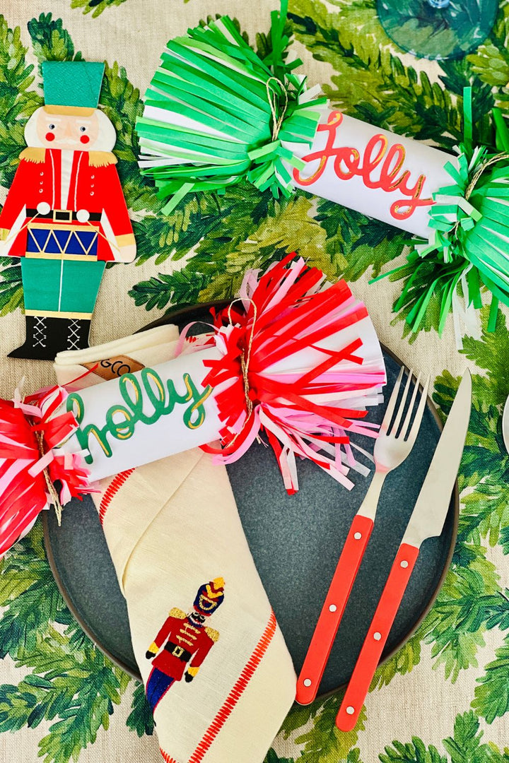 Jolly Holly Fringe Crackers