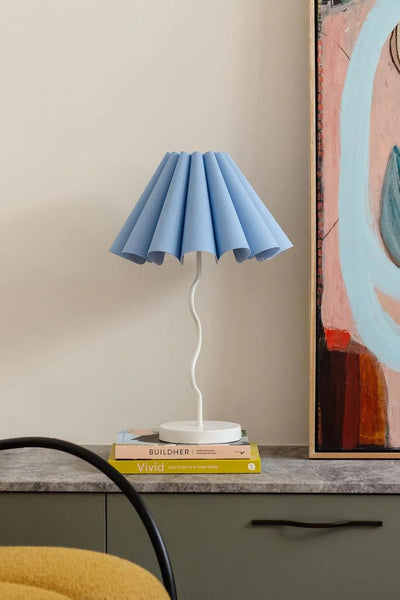 CORA TABLE LAMP - BLUE | WHITE