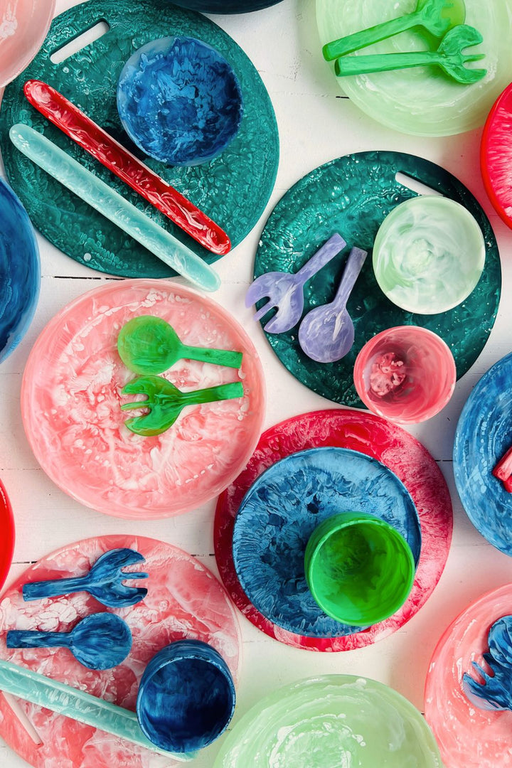Everyday Platter-Denim Swirl