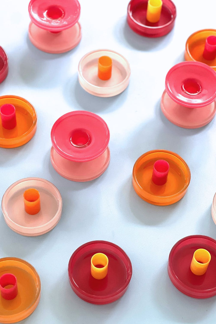 Tutti Fruiti Orange and Hot Pink