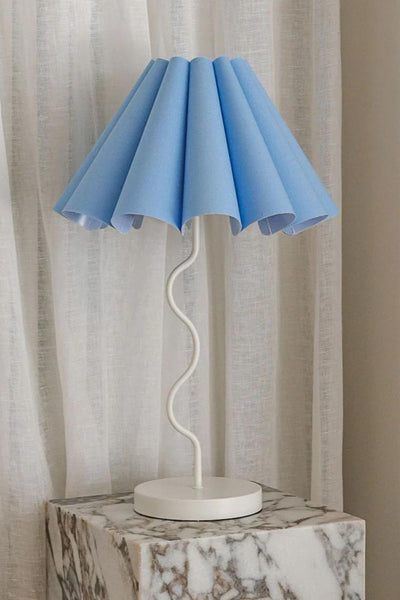CORA TABLE LAMP - BLUE | WHITE