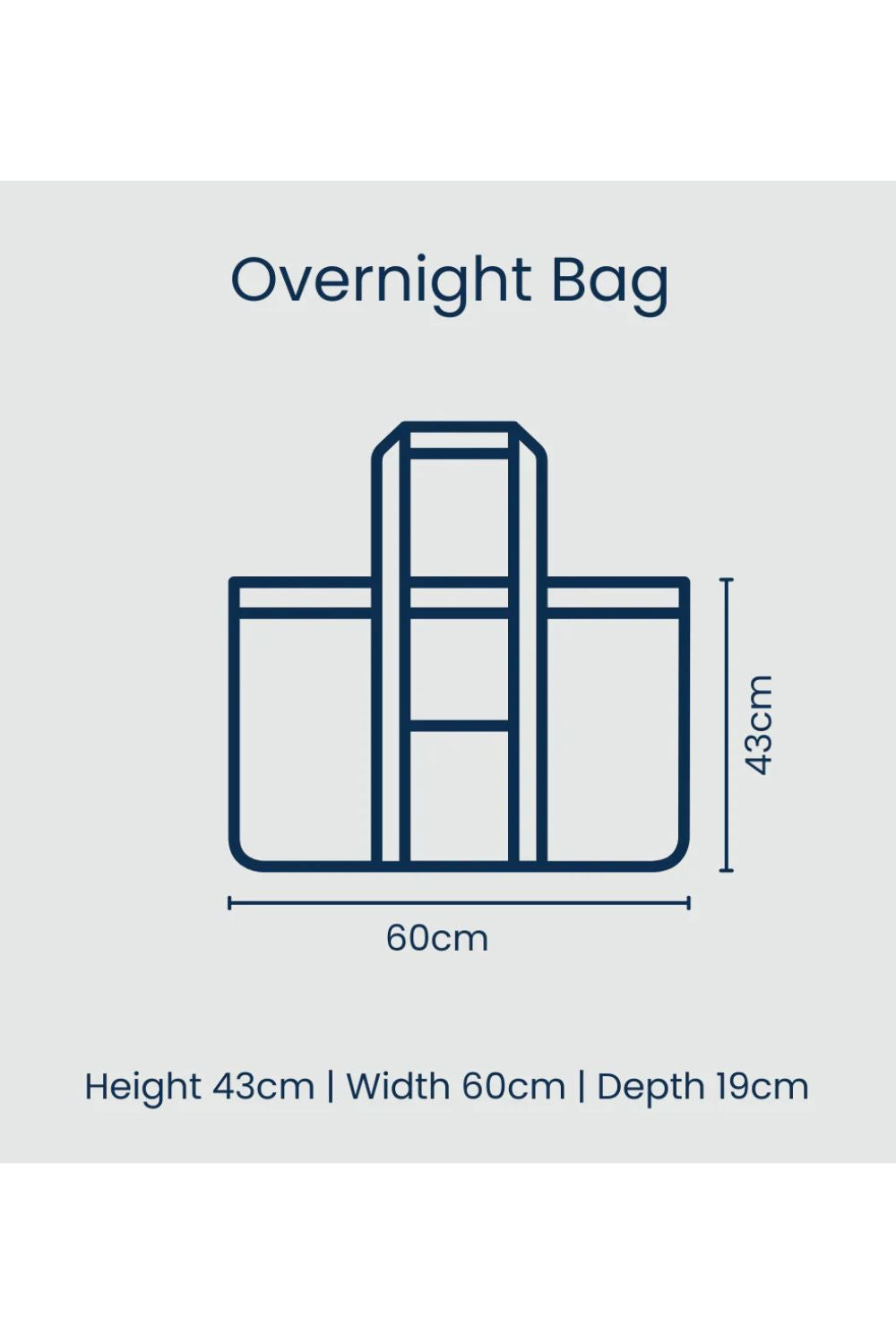 Red Blue Stripe Overnight Bag