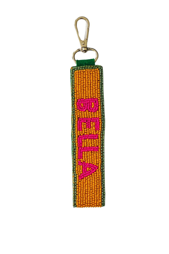 BEADED KEYRING - CIAO BELLA ORANGE