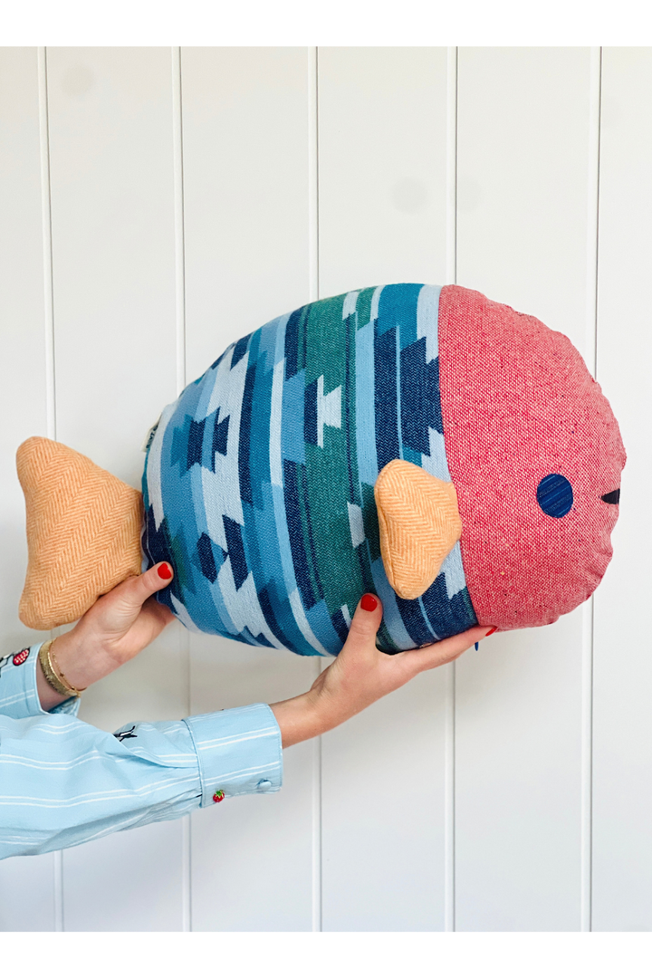 Loafty Puffer- Indie Blue Fish