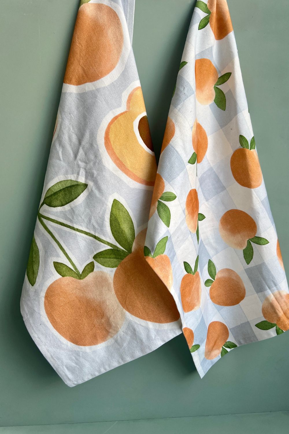 Peche Cotton Tea Towels - Set of 2