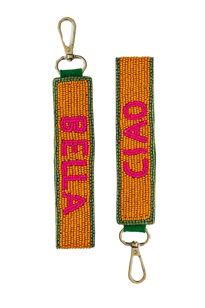 BEADED KEYRING - CIAO BELLA ORANGE