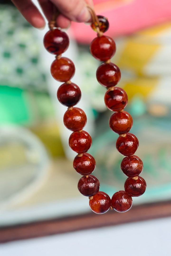 Bobble Necklace -Amber