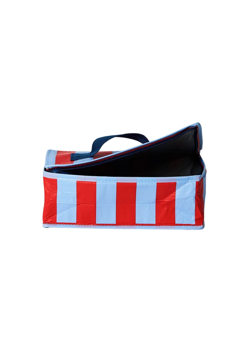 Red Blue Stripe Takeaway Bag