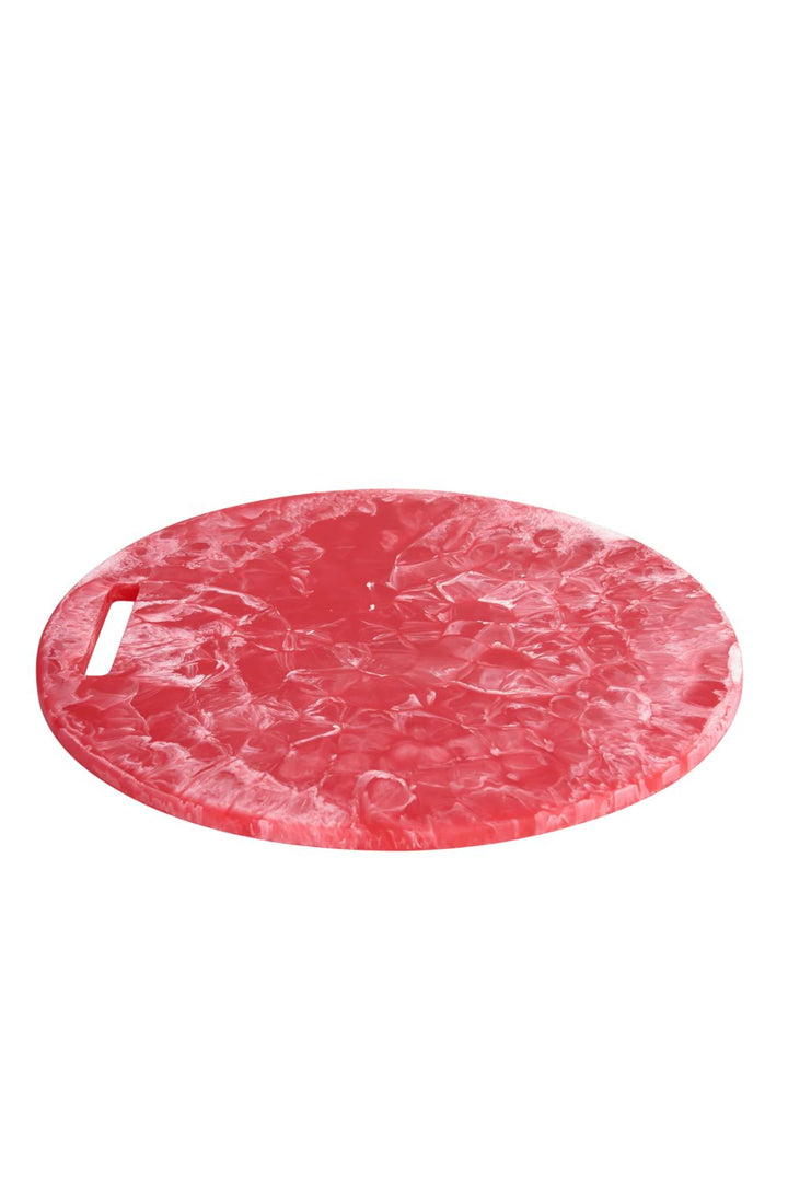 Classical Round Board-Coral Swirl