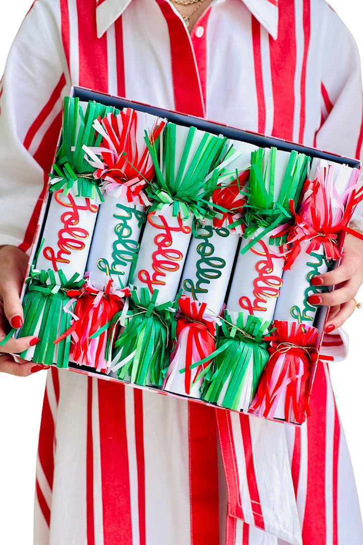 Jolly Holly Fringe Crackers