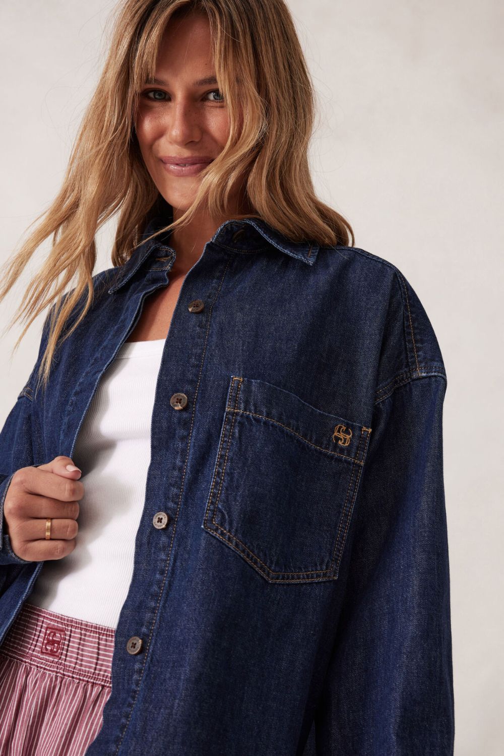 Long Sleeve Denim Shirt