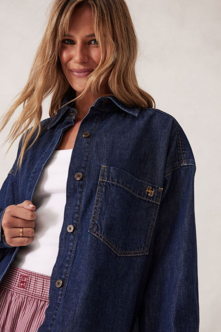 Long Sleeve Denim Shirt