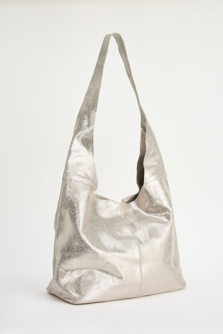 Carrie Hobo Bag Silver