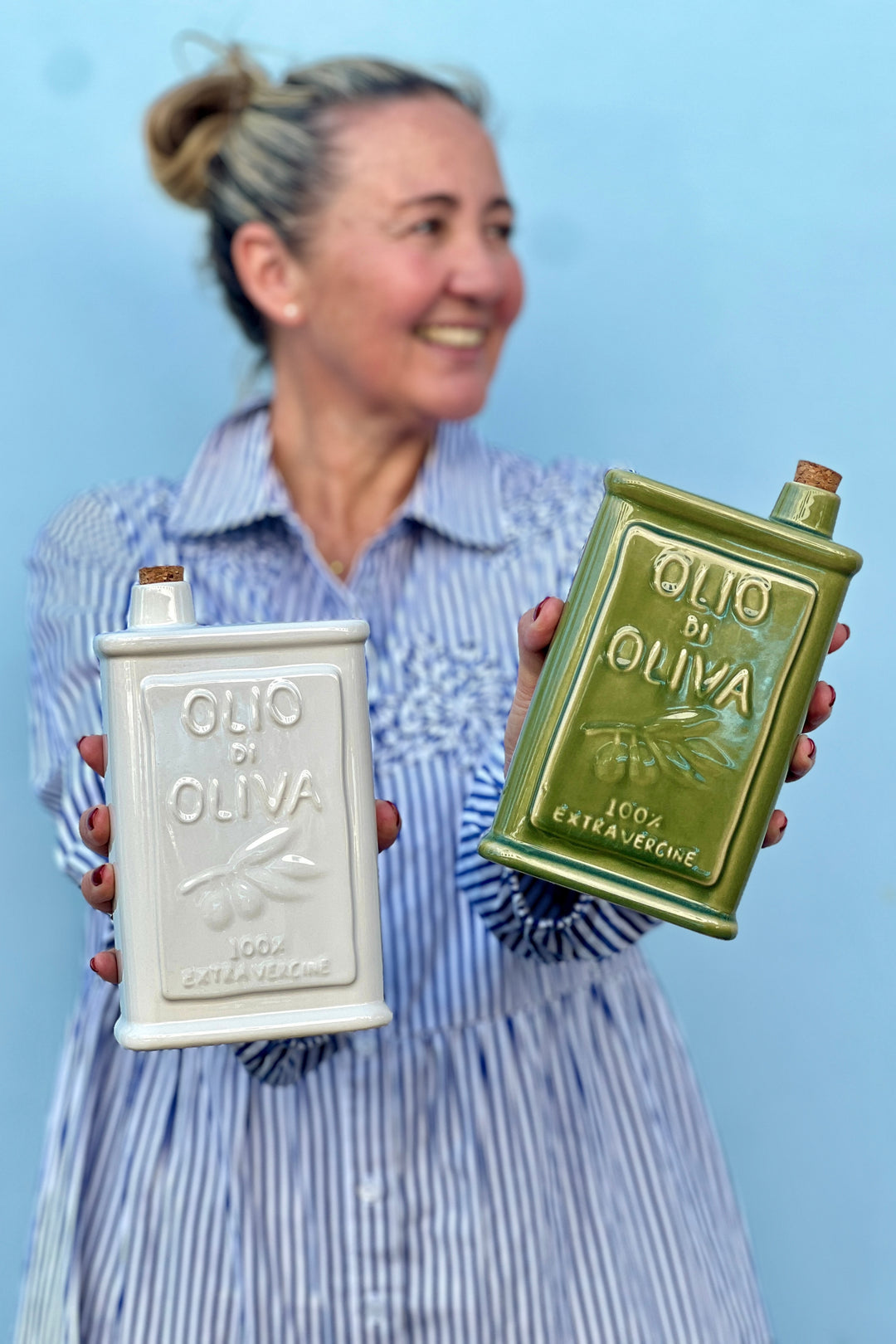 OLIO CERAMIC OIL BOTTLE WHITE