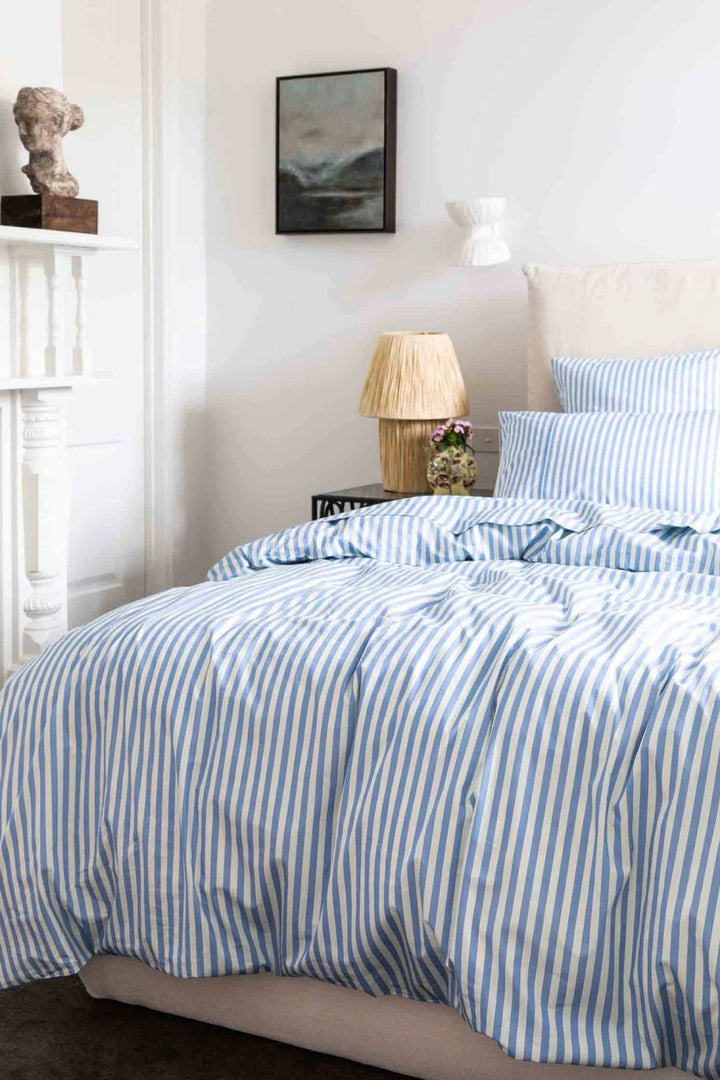 SEASIDE STRIPE ORGANIC COTTON QUILT COVER