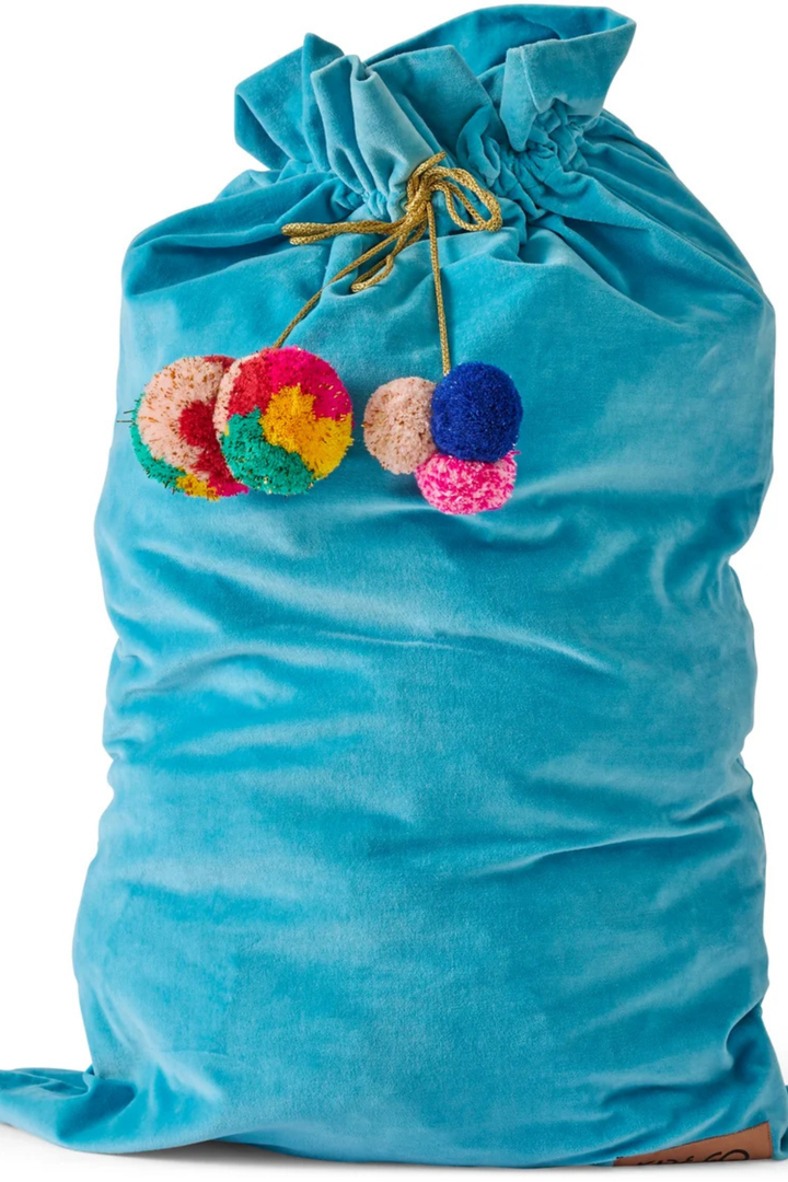 Blue Bells Velvet Santa Sack