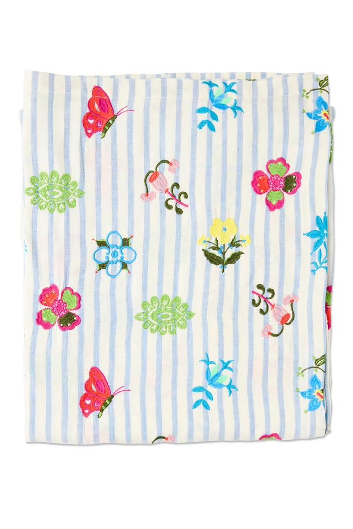 Kip&Co x Anna Spiro Malabar Floral Embroidered Tablecloth