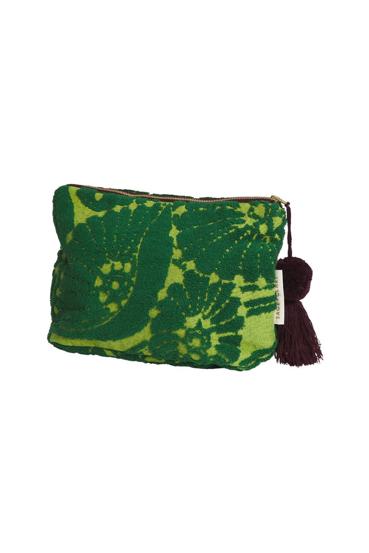 Lucia Terry Pouch - Kelp small