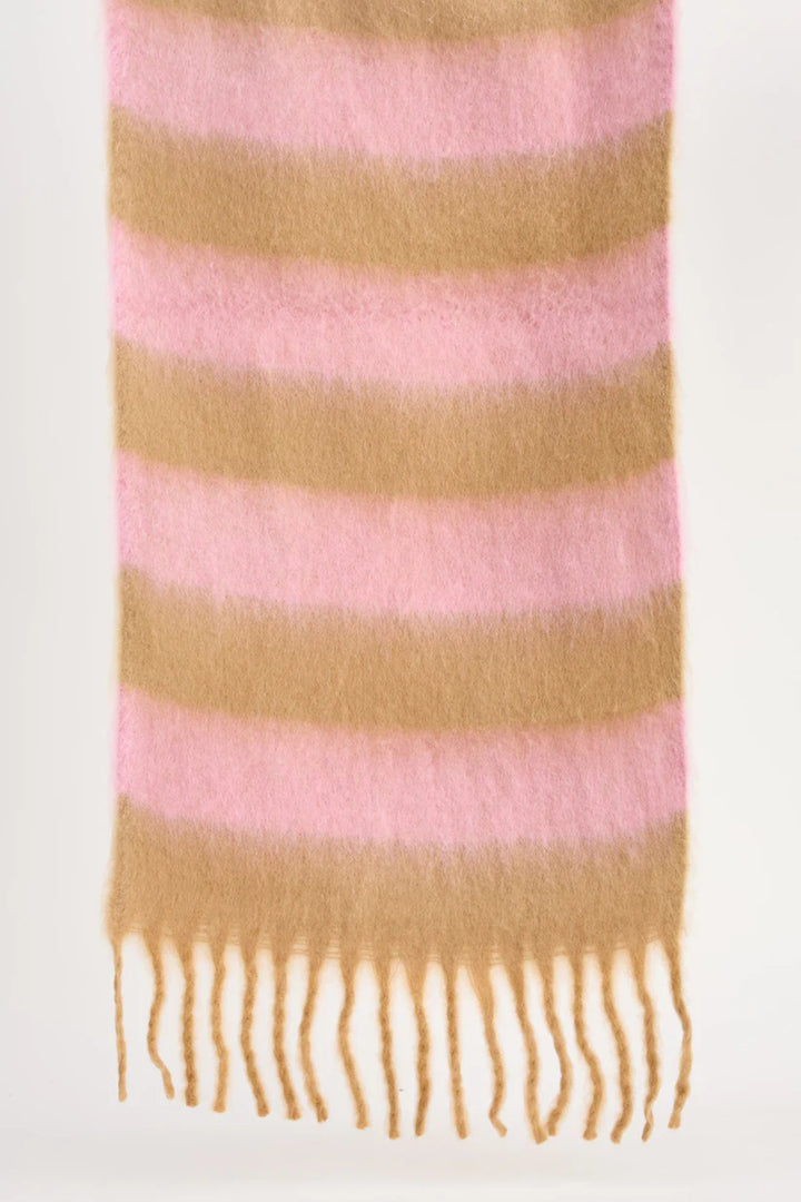 Malibu Scarf - Pink /Tan