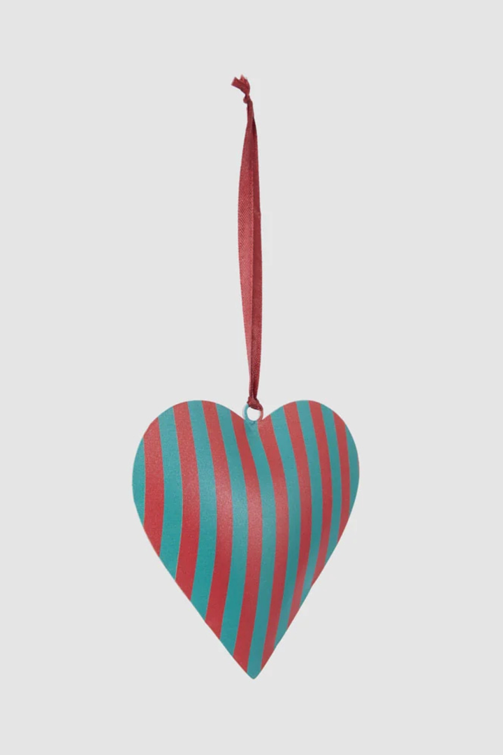 Noel Hand Painted Heart Tree Decoration