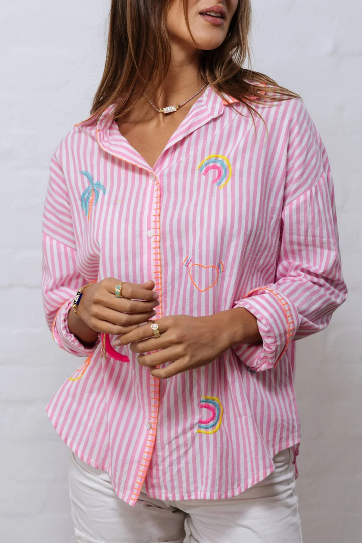 La Dolce Vita Pink Stripe Shirt