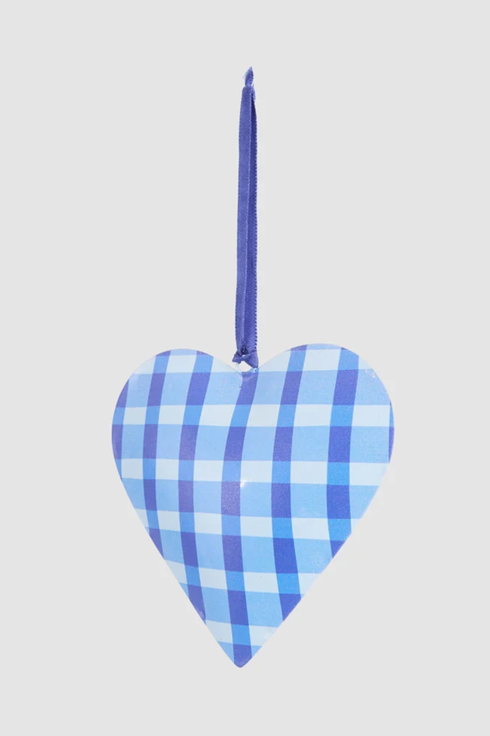 Joy Hand Painted Heart Tree Decoration Blues