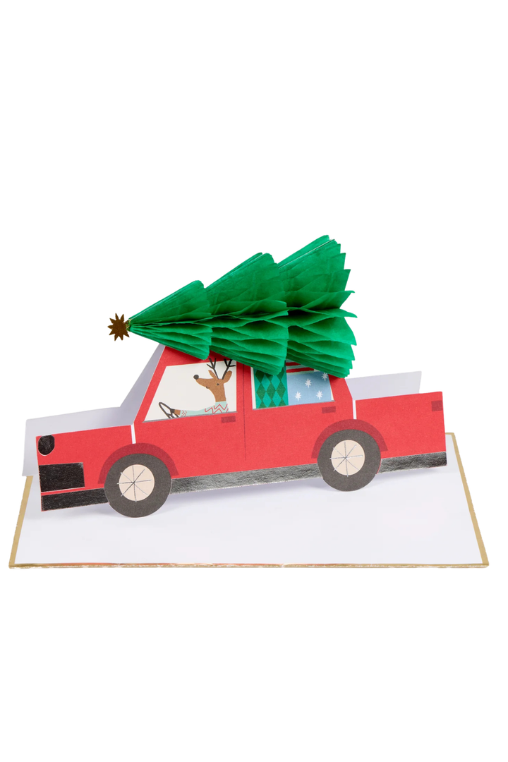 Honeycomb Tree Car Concertina Card