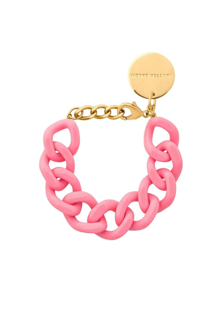 Flat Chain Bracelet Raspberry