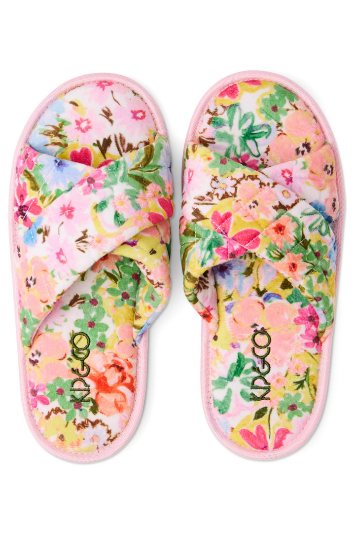 Alfresco Quilted Velvet Adult Slippers