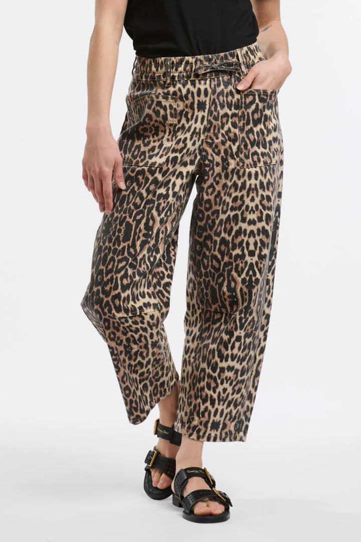 Leo Barrel Jeans - Leopard
