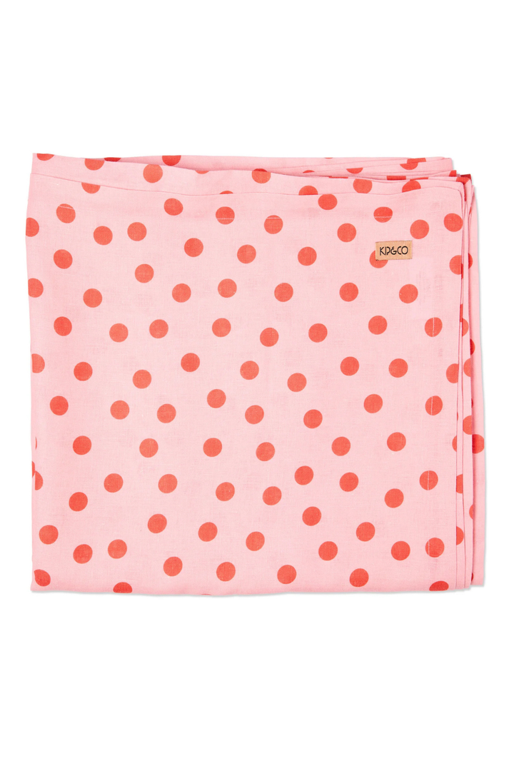 Polkadot Pink Tablecloth