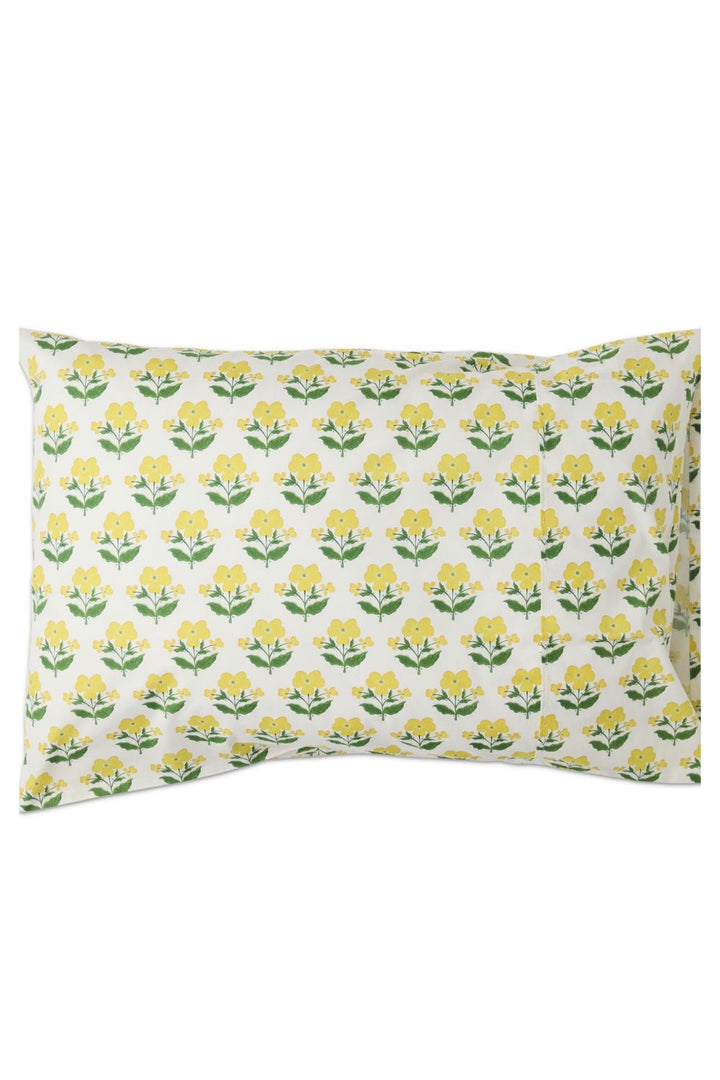 Kip&Co x Anna Spiro Indian Summer Yellow Organic Cotton Pillowcases 2P Standard