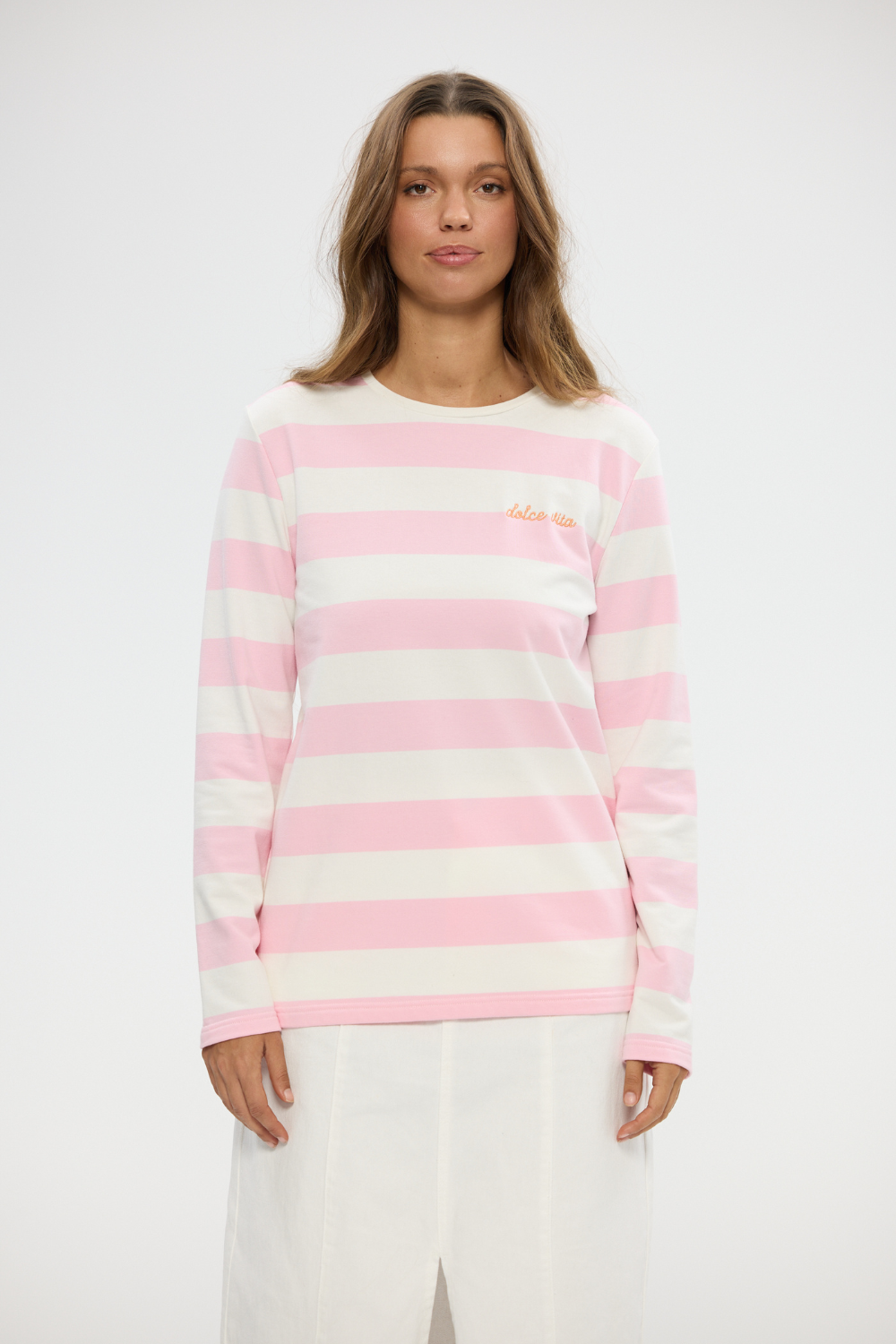 Roam Tee - Pink Stripe - Crate Expectations