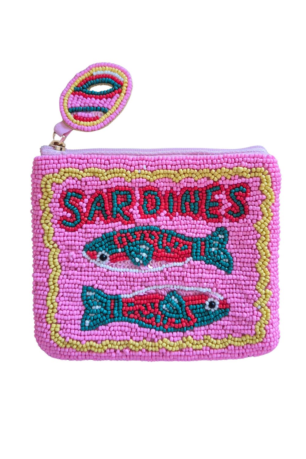 Sardines Beaded Clutch