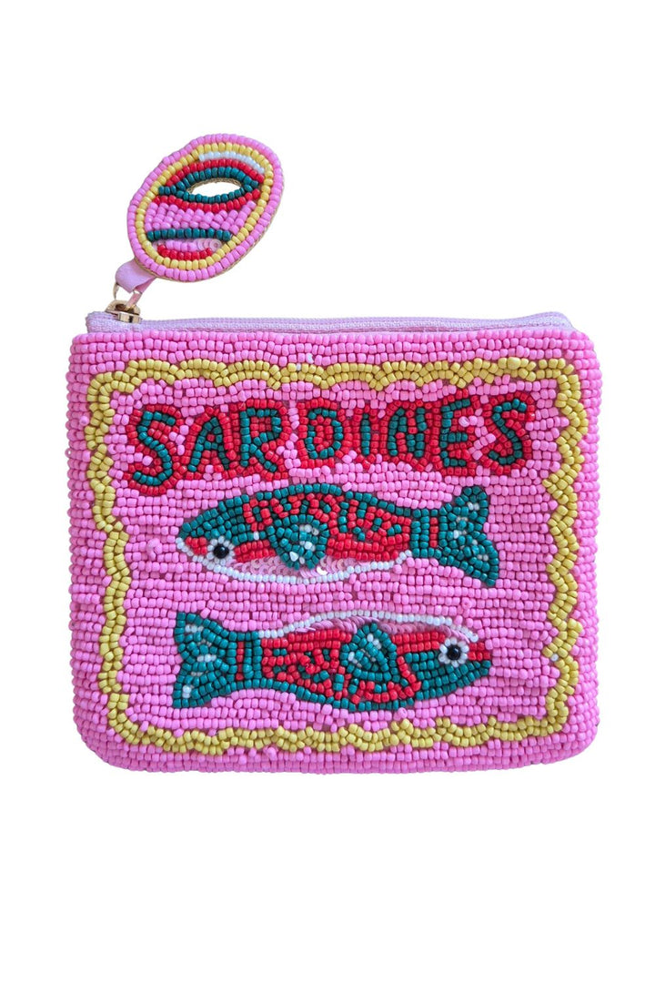 Sardines Beaded Clutch