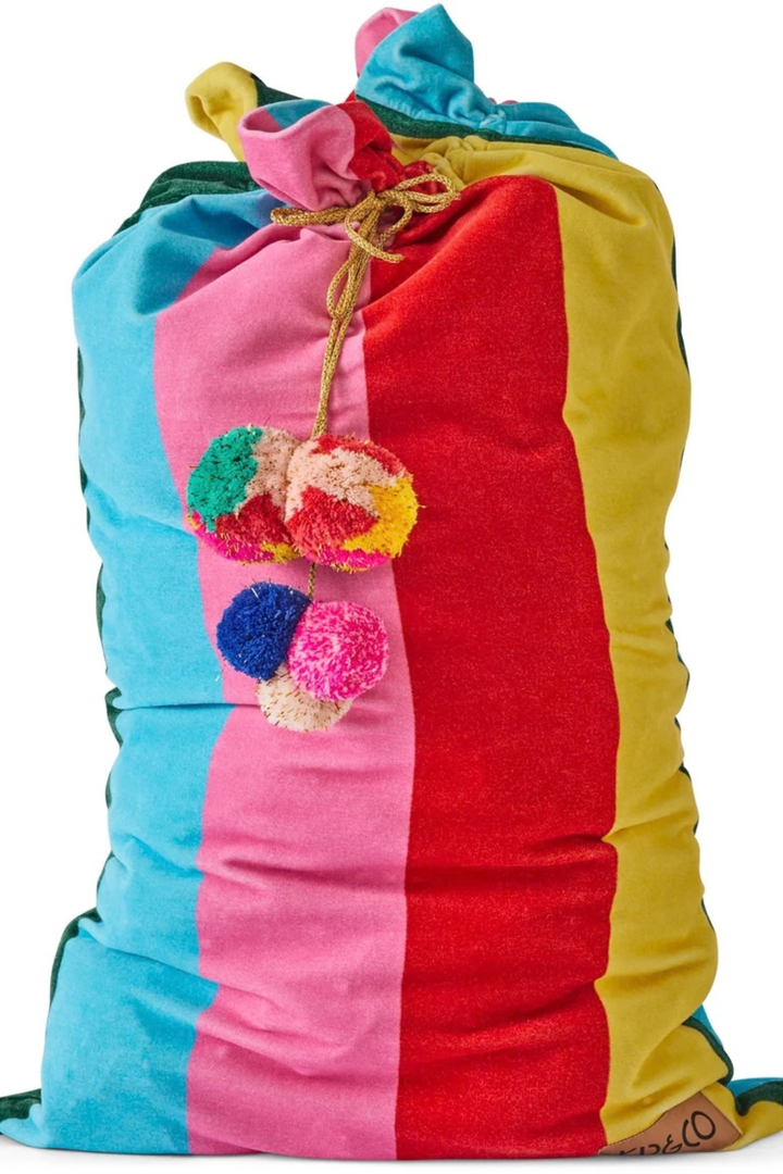 Rainbow Joy Velvet Santa Sack