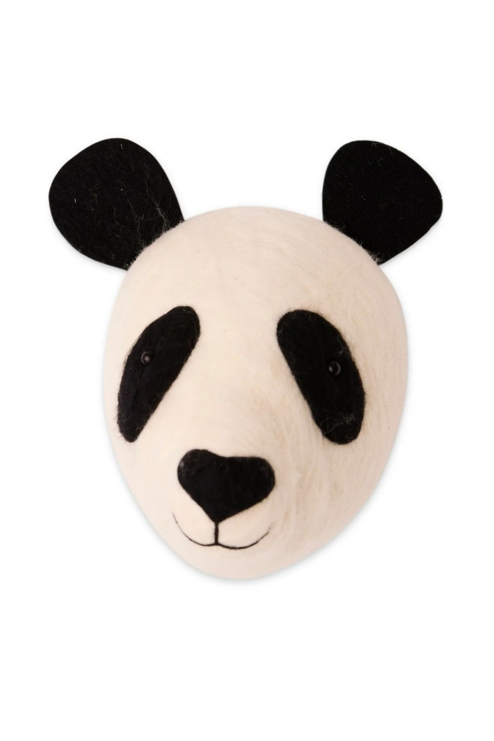 Panda Felted Animal Wall Mount