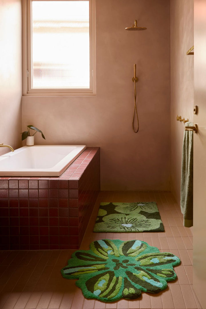 Jardin Green Bath Mat
